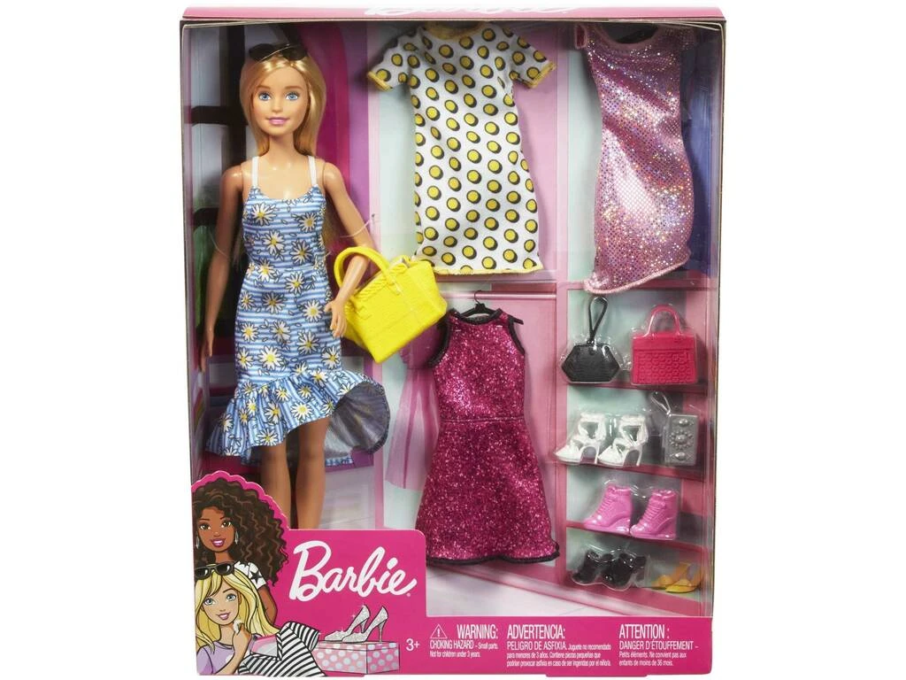 Barbie Con 4 Modas Mattel GDJ40 5 Barbie Con 4 Modas Mattel GDJ40 - Imagen 3