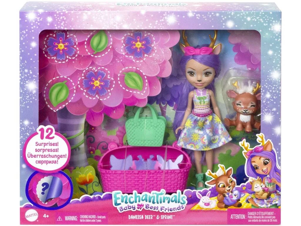 Enchantimals Baby Best Friends Danessa Deer Y Sprint Mattel HLK84 4 Enchantimals Baby Best Friends Danessa Deer Y Sprint Mattel HLK84 - Imagen 2
