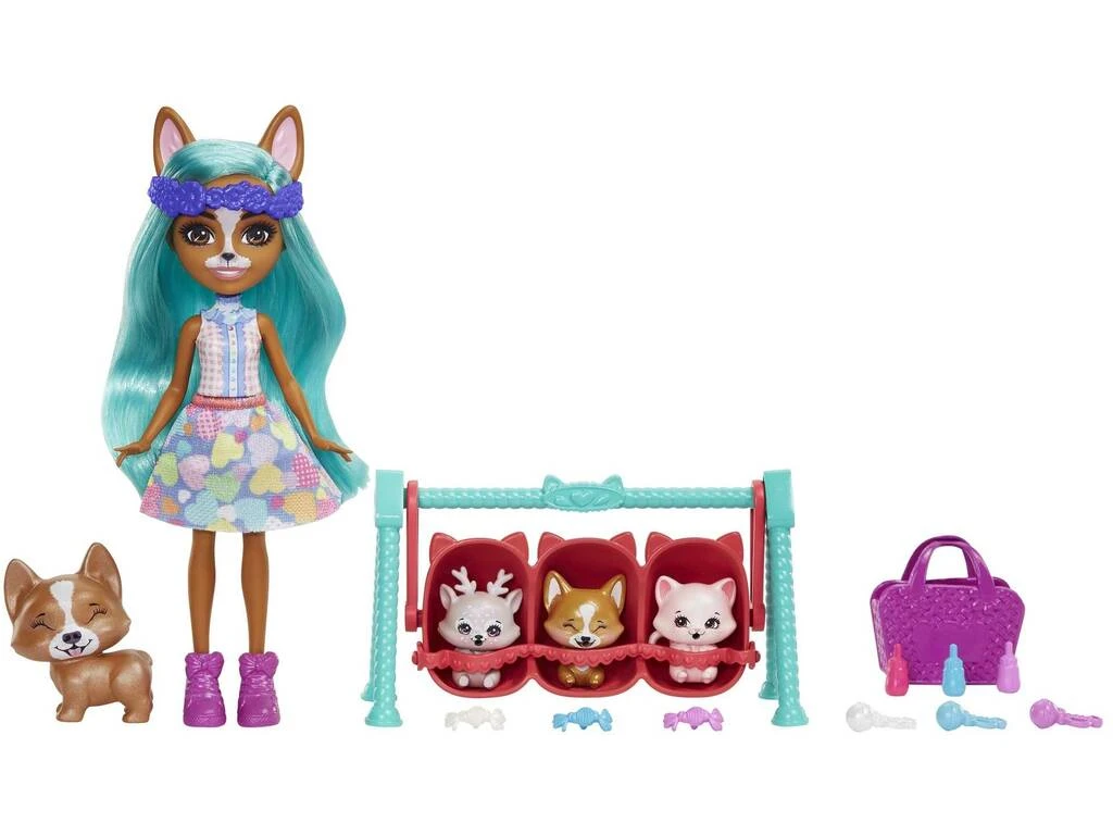 Enchantimals Baby Best Friends Crizia Corgi Y Show Mattel HLK86 3 Enchantimals Baby Best Friends Crizia Corgi Y Show Mattel HLK86