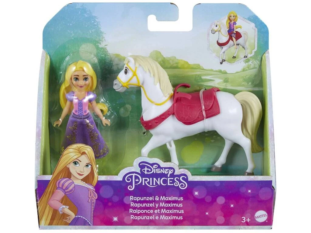 Princesas Disney Minis Rapunzel Y Maximus Mattel HLW84 4 Princesas Disney Minis Rapunzel Y Maximus Mattel HLW84 - Imagen 2