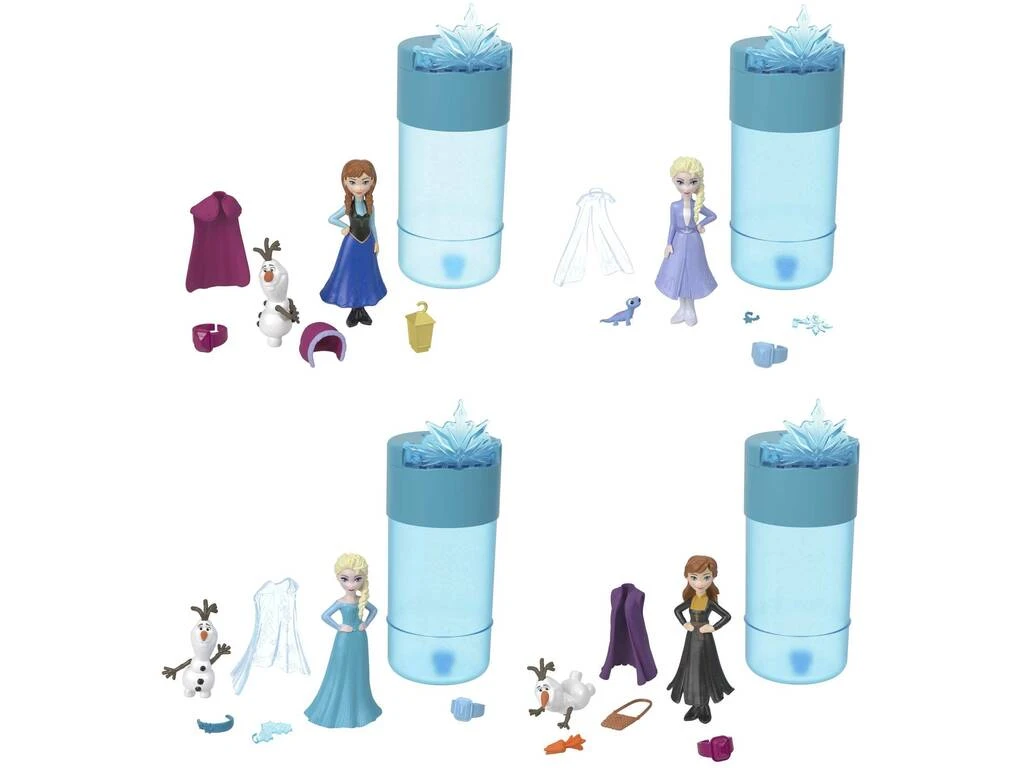 Frozen Mini Muñeca Sorpresa Snow Color Reveal Mattel HPR35 3 Frozen Mini Muñeca Sorpresa Snow Color Reveal Mattel HPR35 - Imagen 2