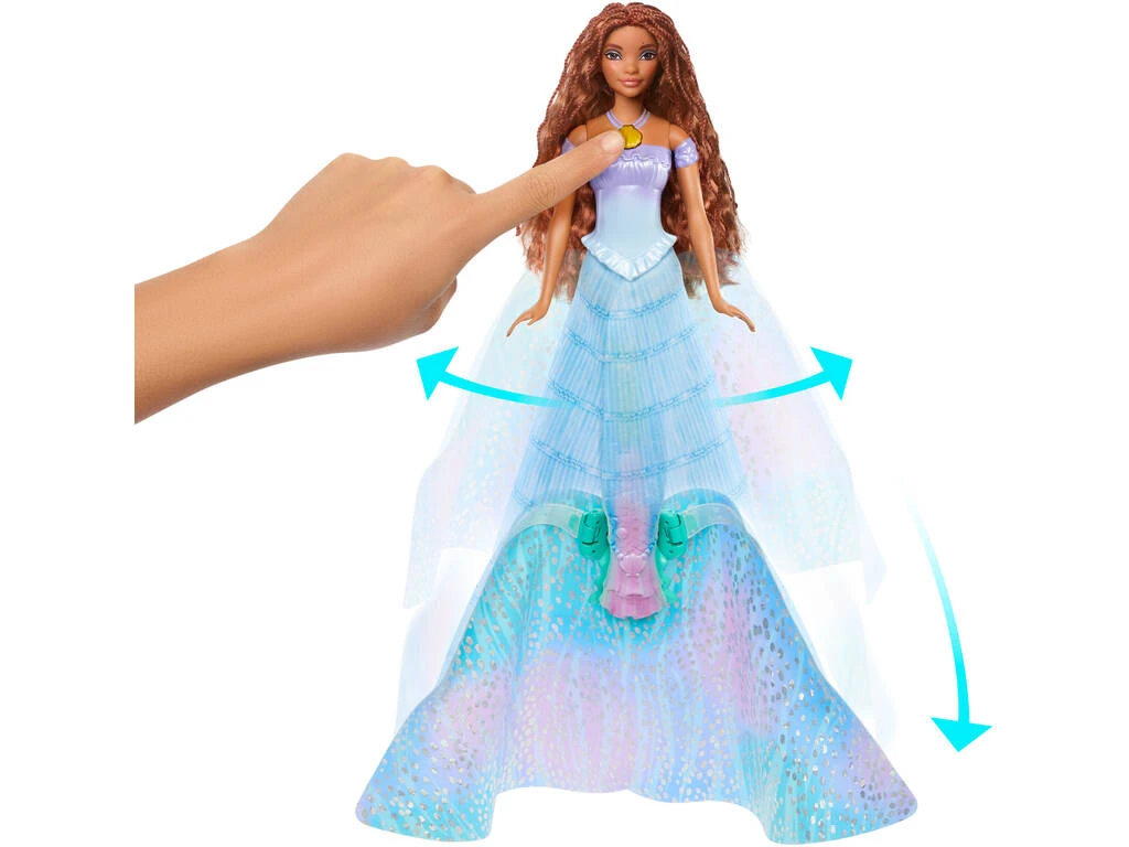 La Sirenita De Disney Muñeca La Transformación De Ariel Mattel HLX13 8 La Sirenita De Disney Muñeca La Transformación De Ariel Mattel HLX13 - Imagen 6