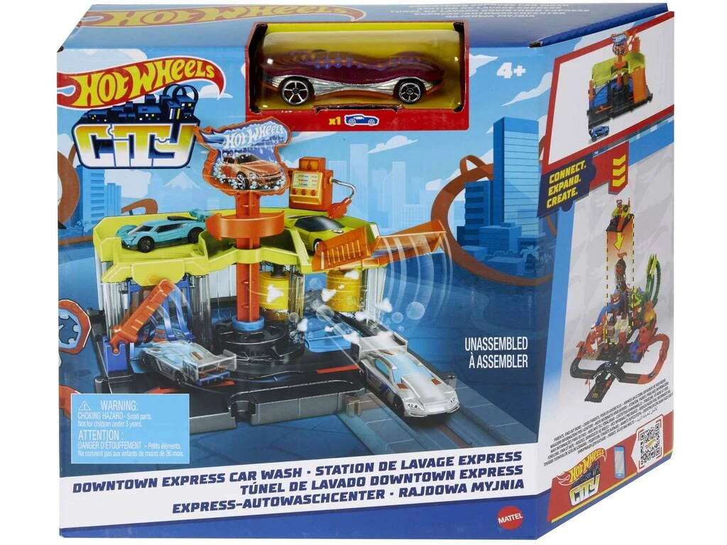 Hot Wheels City Túnel De Lavado Downtown Exprés Mattel HDR27 3 Hot Wheels City Túnel De Lavado Downtown Exprés Mattel HDR27