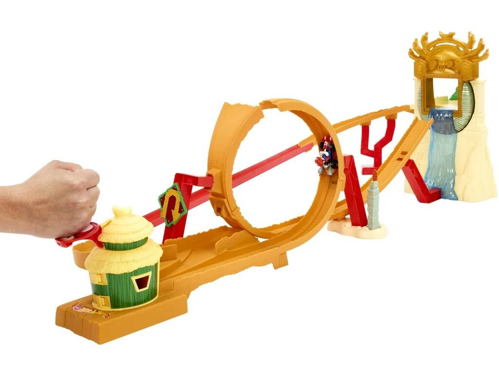 Hot Wheels Super Mario Bros Pista Del Reino Jungle Kingdom Mattel HMK49 6 Hot Wheels Super Mario Bros Pista Del Reino Jungle Kingdom Mattel HMK49 - Imagen 4