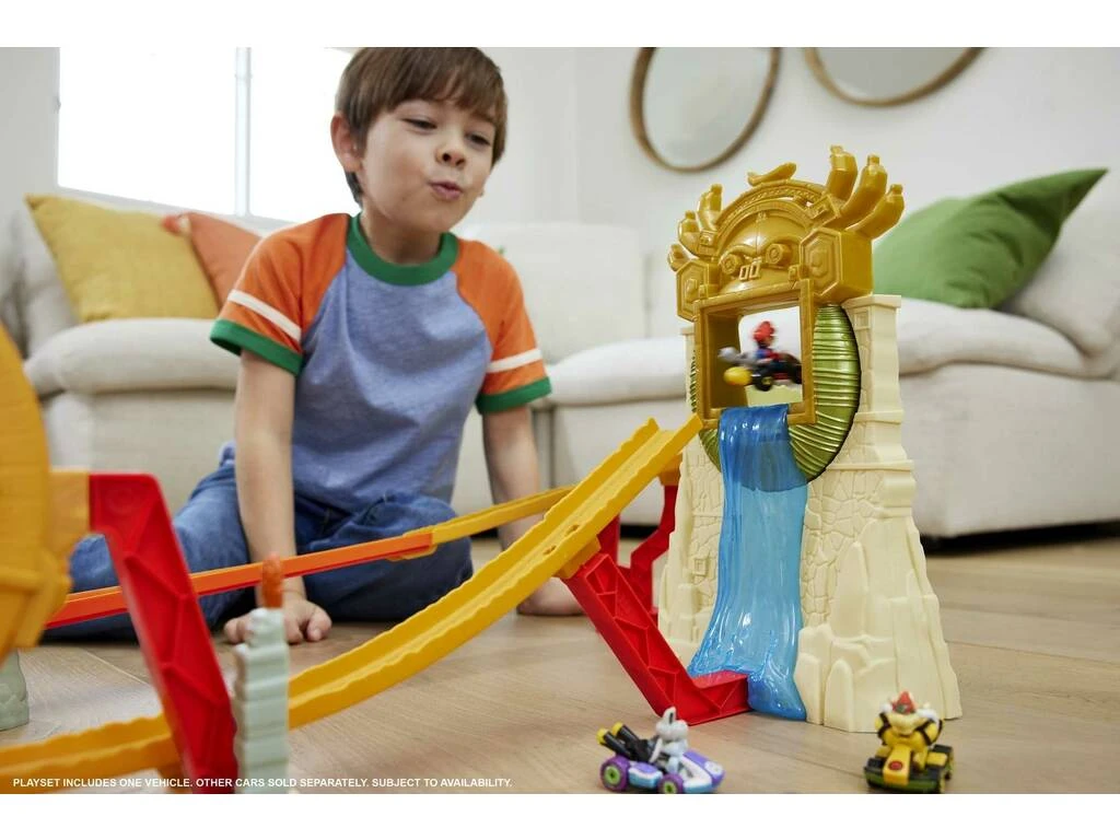 Hot Wheels Super Mario Bros Pista Del Reino Jungle Kingdom Mattel HMK49 4 Hot Wheels Super Mario Bros Pista Del Reino Jungle Kingdom Mattel HMK49 - Imagen 2