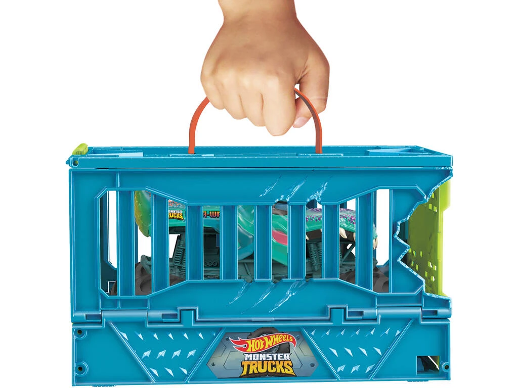 Hot Wheels Monster Trucks Mega Wrex Con Jaula Mattel HNC29 5 Hot Wheels Monster Trucks Mega Wrex Con Jaula Mattel HNC29 - Imagen 3