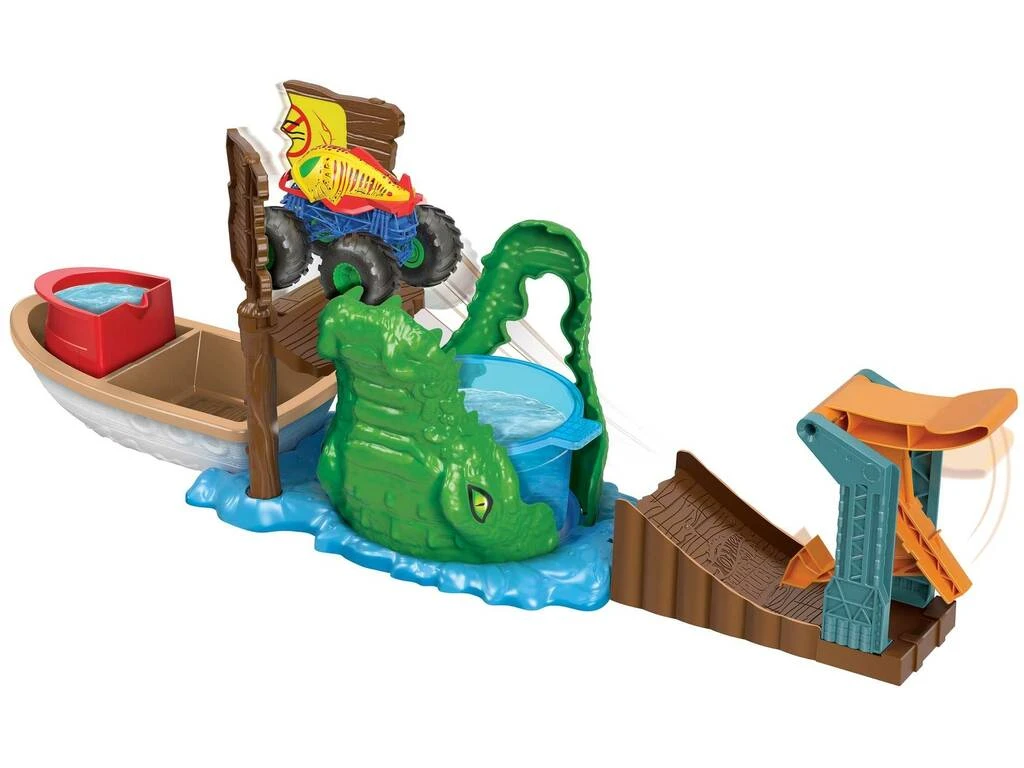 Hot Wheels Monster Trucks Color Shifters Ataque En El Pantano Mattel HGV14 5 Hot Wheels Monster Trucks Color Shifters Ataque En El Pantano Mattel HGV14 - Imagen 3