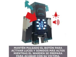 Minecraft Figura Warden Con Luces Y Sonidos Mattel HHK89 16 Minecraft Figura Warden Con Luces Y Sonidos Mattel HHK89 -Mattel Tienda De Ventas 1999969844g05