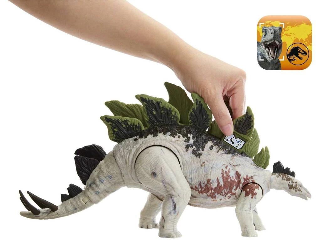 Jurassic World Rastreadores Gigantes Stegosaurus Mattel HLP24 5 Jurassic World Rastreadores Gigantes Stegosaurus Mattel HLP24 - Imagen 3