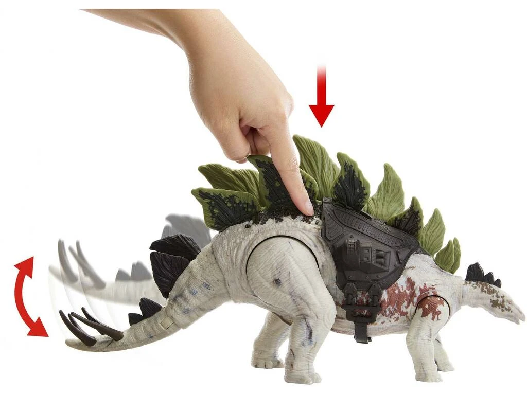 Jurassic World Rastreadores Gigantes Stegosaurus Mattel HLP24 6 Jurassic World Rastreadores Gigantes Stegosaurus Mattel HLP24 - Imagen 4