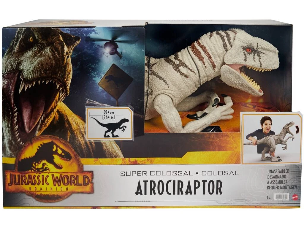 Jurassic World Super Colosal Atrociraptor Mattel HFR09 4 Jurassic World Super Colosal Atrociraptor Mattel HFR09 - Imagen 2