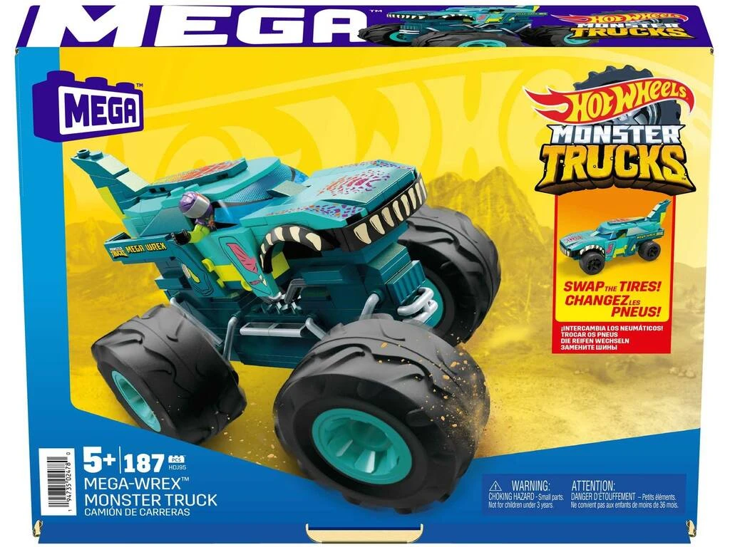 Mega Hot Wheels Monster Trucks Mega Wrex Mattel HDJ95 3 Mega Hot Wheels Monster Trucks Mega Wrex Mattel HDJ95