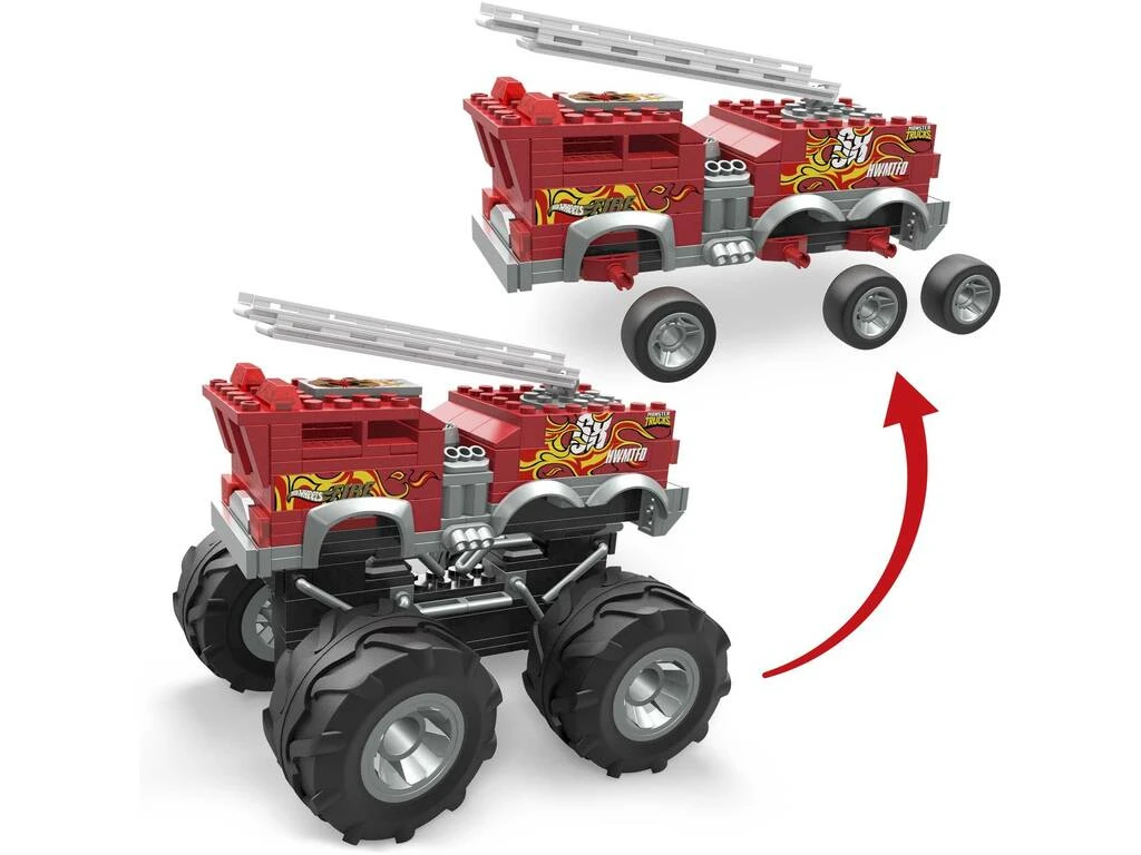 MATTEL Mega Hot Wheels Monster Trucks Camión De Bomberos 5 Alarmas 6 MATTEL Mega Hot Wheels Monster Trucks Camión De Bomberos 5 Alarmas - Imagen 4