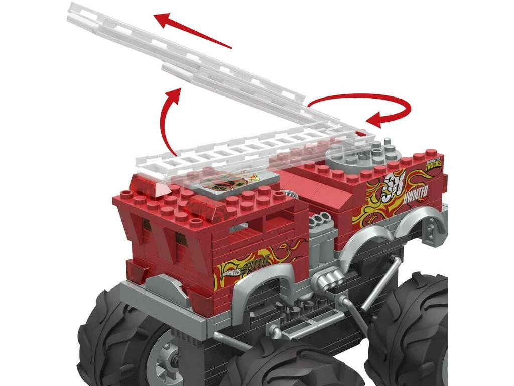 MATTEL Mega Hot Wheels Monster Trucks Camión De Bomberos 5 Alarmas 7 MATTEL Mega Hot Wheels Monster Trucks Camión De Bomberos 5 Alarmas - Imagen 5