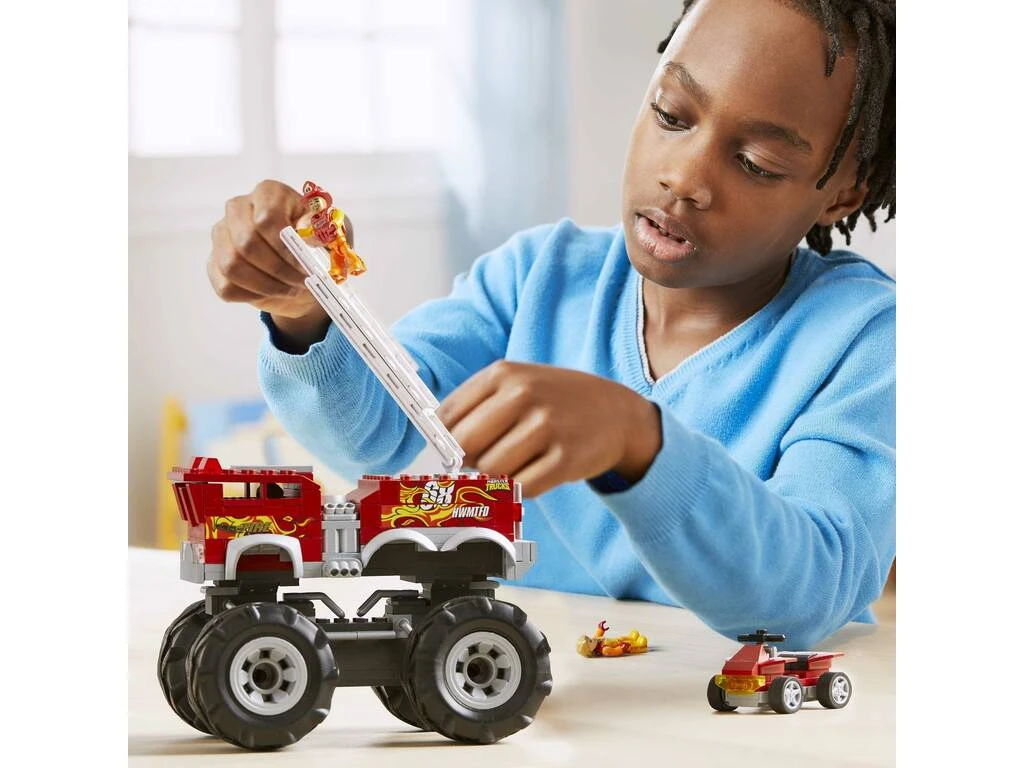 MATTEL Mega Hot Wheels Monster Trucks Camión De Bomberos 5 Alarmas 8 MATTEL Mega Hot Wheels Monster Trucks Camión De Bomberos 5 Alarmas - Imagen 6