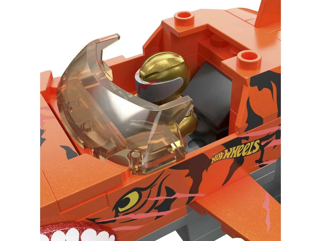 Mega Hot Wheels Monster Trucks Pista De Dentelladas De Tiger Shark Mattel HKF88 5 Mega Hot Wheels Monster Trucks Pista De Dentelladas De Tiger Shark Mattel HKF88 - Imagen 3