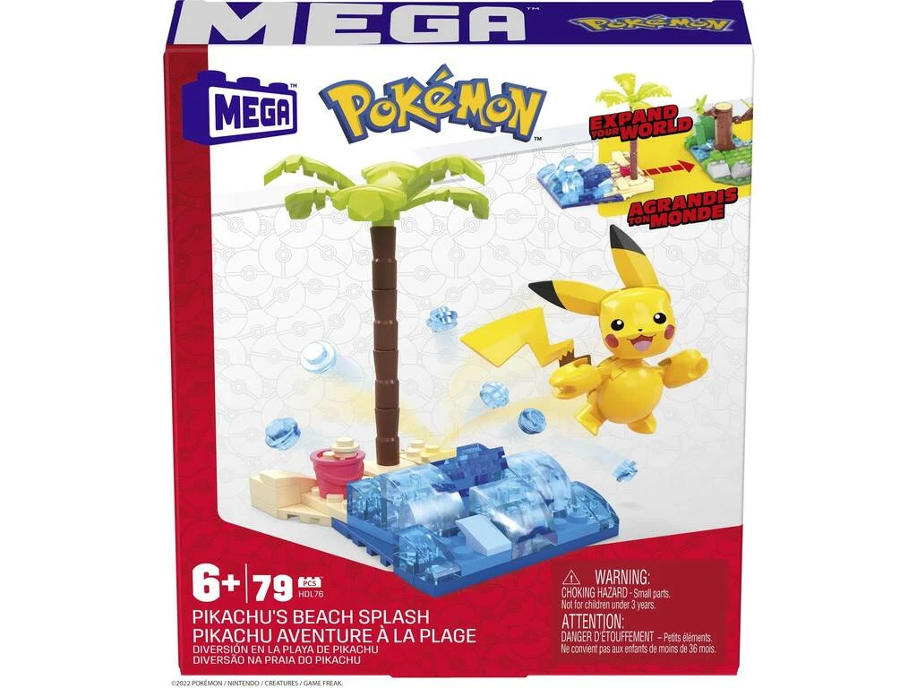 Pokémon Mega Pack Diversión En La Playa De Pikachu Mattel HDL76 4 Pokémon Mega Pack Diversión En La Playa De Pikachu Mattel HDL76 - Imagen 2