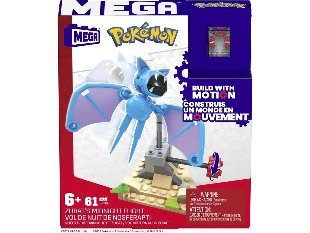 Pokémon Mega Pack Vuelo De Medianoche De Zubat Mattel HKT19 4 Pokémon Mega Pack Vuelo De Medianoche De Zubat Mattel HKT19 - Imagen 2
