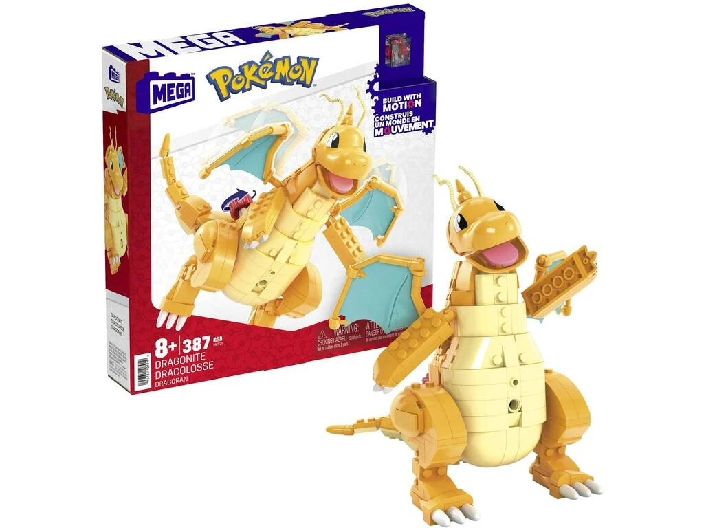 Pokémon Mega Figura Dragonite Con Movimiento Mattel HKT25 5 Pokémon Mega Figura Dragonite Con Movimiento Mattel HKT25 - Imagen 3