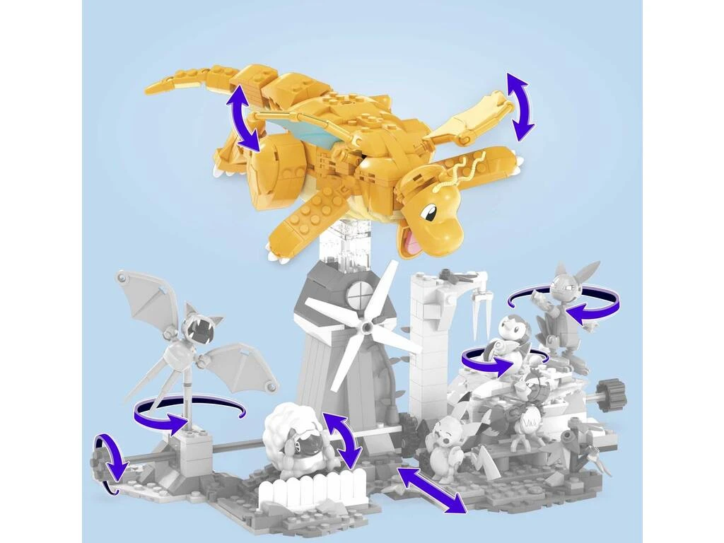 Pokémon Mega Figura Dragonite Con Movimiento Mattel HKT25 8 Pokémon Mega Figura Dragonite Con Movimiento Mattel HKT25 - Imagen 6