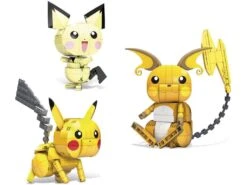 Pokémon Mega Construx Figuras Pichu, Pikachu Y Raichu Mattel GYH06 12 Pokémon Mega Construx Figuras Pichu, Pikachu Y Raichu Mattel GYH06 -Mattel Tienda De Ventas 1999969935g03