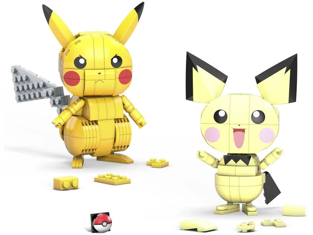 Pokémon Mega Construx Figuras Pichu, Pikachu Y Raichu Mattel GYH06 7 Pokémon Mega Construx Figuras Pichu, Pikachu Y Raichu Mattel GYH06 - Imagen 5