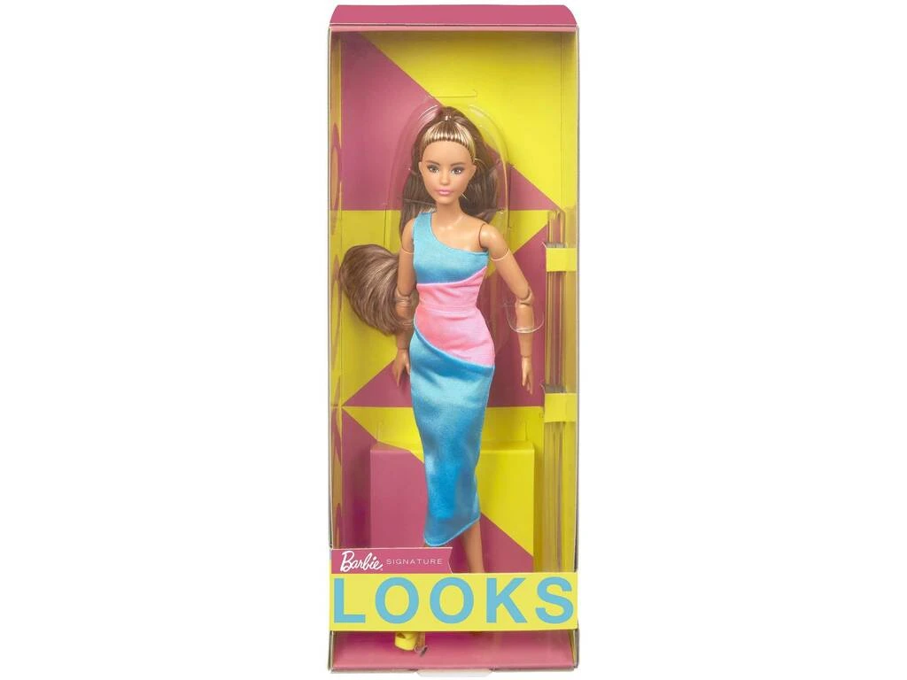 Barbie Signature Looks Muñeca Barbie Vestido Largo Mattel HJW82 4 Barbie Signature Looks Muñeca Barbie Vestido Largo Mattel HJW82 - Imagen 2