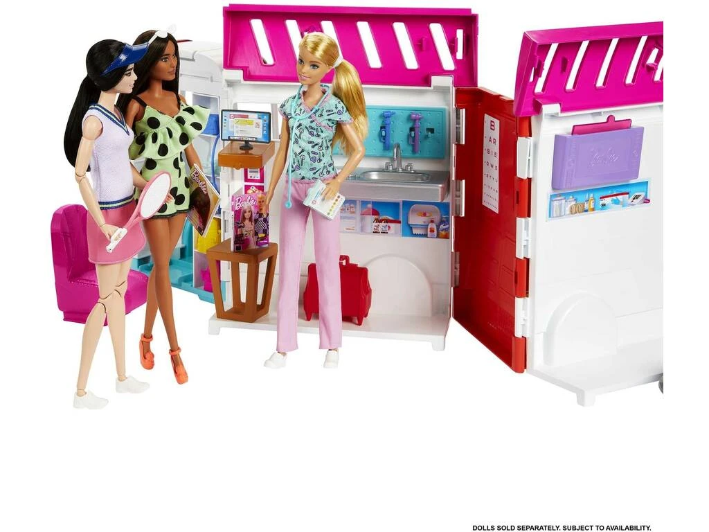 Barbie Vehículo Clínica De Cuidados Mattel HKT79 10 Barbie Vehículo Clínica De Cuidados Mattel HKT79 - Imagen 8
