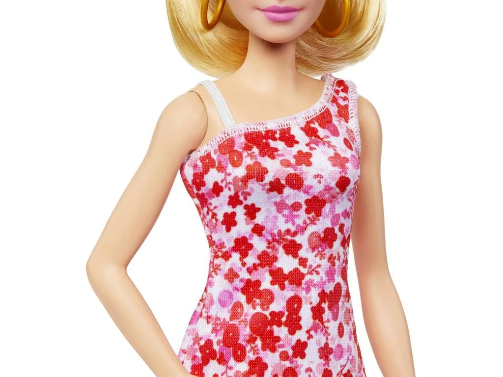 Barbie Fashionista Vestido Rosa Flores De Mattel HJT02 6 Barbie Fashionista Vestido Rosa Flores De Mattel HJT02 - Imagen 4
