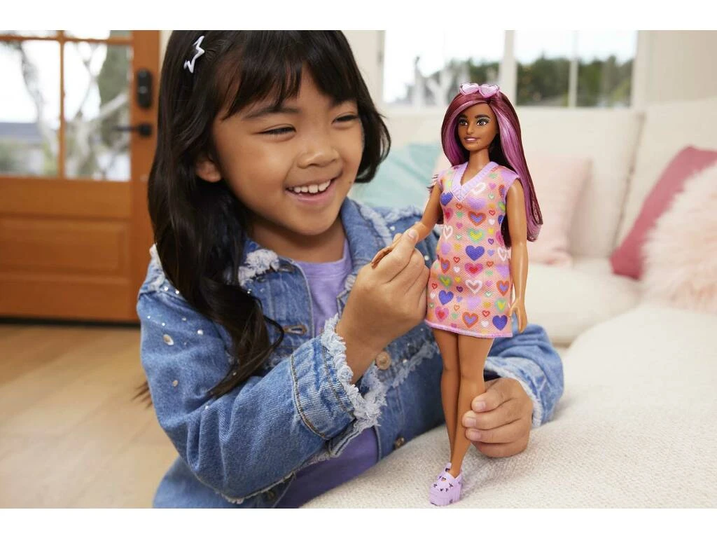 Barbie Fashionista Vestido Corazones Mattel HJT04 8 Barbie Fashionista Vestido Corazones Mattel HJT04 - Imagen 6
