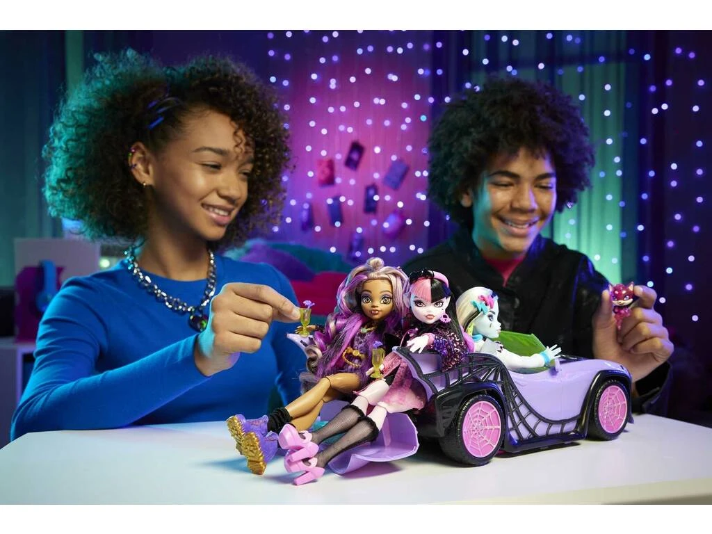 Monster High Vehículo Ghoul Mobile Mattel HHK63 9 Monster High Vehículo Ghoul Mobile Mattel HHK63 - Imagen 7