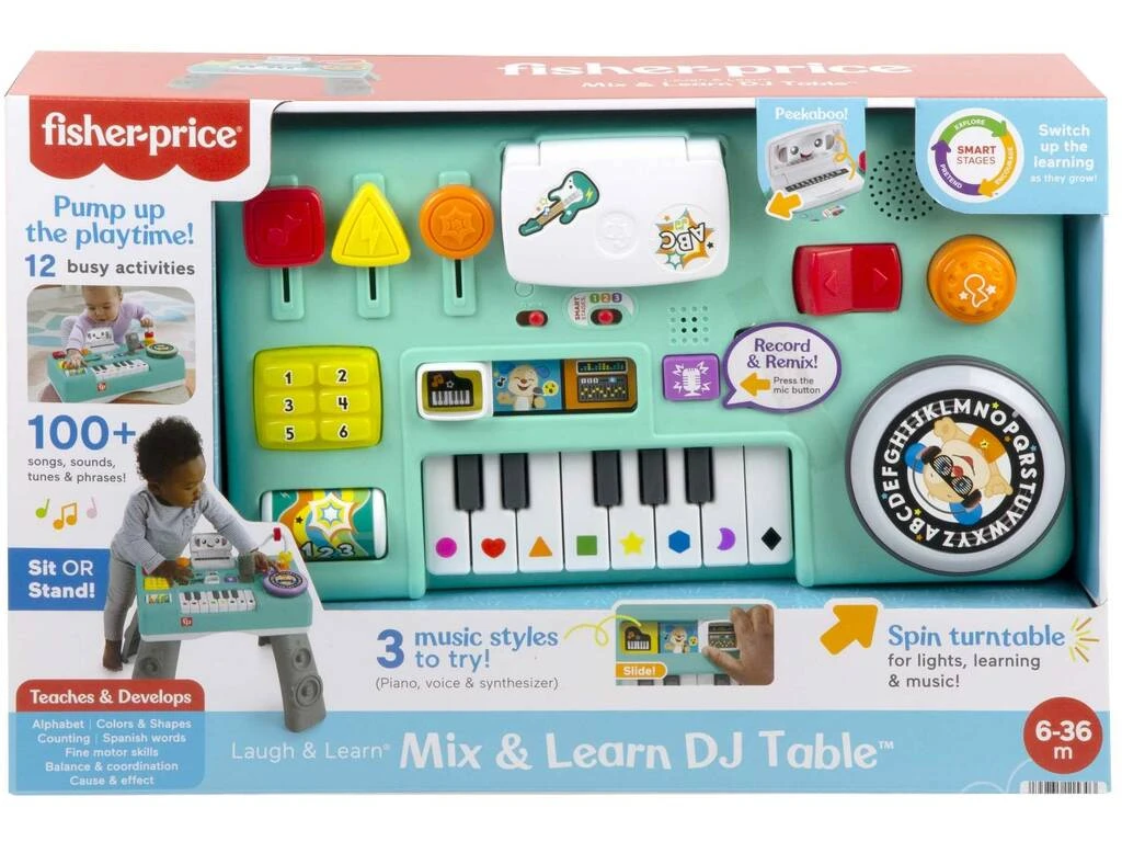 Fisher Price Mesa De Mezclas De DJ Mattel HRB60 4 Fisher Price Mesa De Mezclas De DJ Mattel HRB60 - Imagen 2
